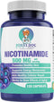 Nicotinamide 500 mg - Vitamin B3 – Energy; Cell & Skin Health. Value Priced - Flush-Free - 120 Veggie Caps by Foxxy Doc...