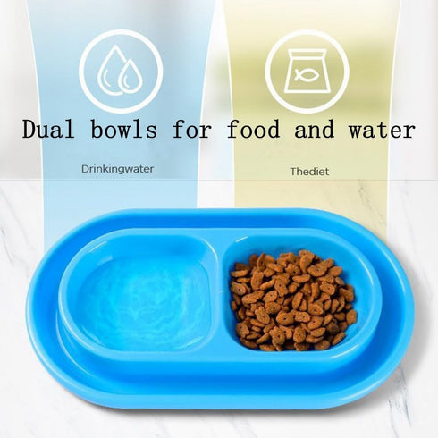Cat Kitten Dish Dog Puppy Feeder Pet Bowl 3 Colors New Pink...