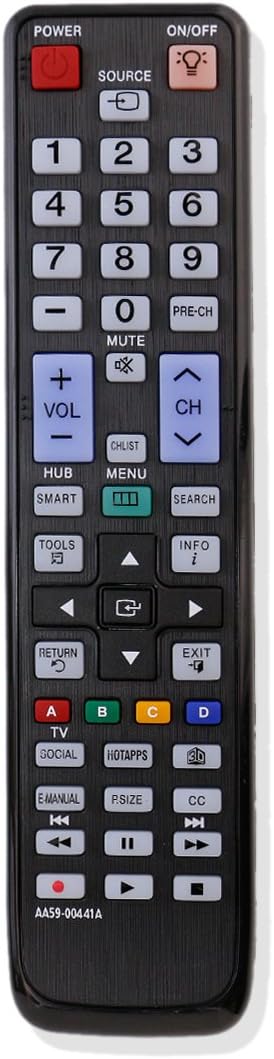 AA59-00441A Replace Remote Control fit for Samsung TV UN40D6420UF UN46D6420UF UN55D6420UF UN60D6420UF...