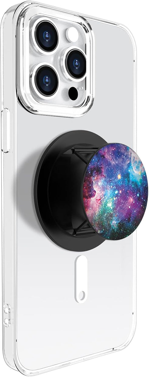 Compatible with MagSafe Phone Grip Socket, Magnetic Expanding Phone Stand iPhone Finger Holder Compatible with MagSafe Accessories, iPhone 15 14 1...