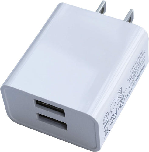 Wall Charger, USB Adapter, SUPWISER 2 Pack 10W Dual Port Quick Charger Plug Cube Replacement for iPad iPhone 15/14/13/12/11/XR/8/7/6S/6/5,Samsung ...