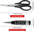 Hobbypark 0-14mm Hole Puncher Reamer w/Sleeve and Curved Scissors Set Universal Tool for RC Car Body Shell Lexan Plastic (with Black Reamer)...