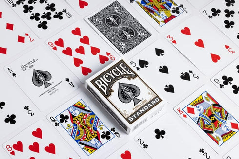 Bicycle Black Playing Cards, Standard Index, 1 Deck...
