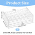 OLYCRAFT 24 Sockets Acrylic Clear Test Tube Rack Transparent Acrylic Test Holder Rack Centrifuge Tube Holder Labortory Display Stands for 5ml Test...