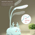 Cute Elk Lamp USB Rechargeable Reading Light,LED Desk Lamp for Kids, Portable LED Table Light, Flexible Gooseneck Eye-Care Cartoons Small Desk Lam...