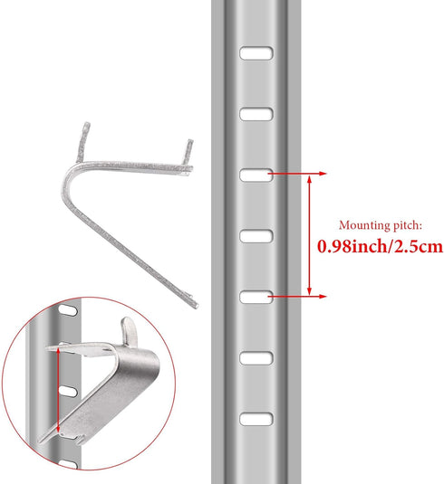 920158 Refrigerator Shelf Clips Freezer Shelf Clip Cooler Shelf Support Commercial Shelf Clip for Fridge(8 Pieces)