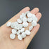 30PC Ivory 12.5mm Satin Fabric Cloth Covered Buttons with Shank Round Buttons for Wedding Bridal Dress Buttons DIY Sewing Clothing Dress Handmade ...