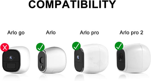 Skylety 4 Pack Security Wall Mount, Metal Magnetic Mount Compatible with Magnetic Arlo, Arlo Pro, Arlo Pro 2, White, Arlo Accessories...
