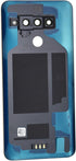 New Aurora Black Acrylic Glass Back Panel Cover Replacement for LG V50 ThinQ 5G LM-V500 with Camera's Glass Lens and Frame with Pre Cut Adhesive a...