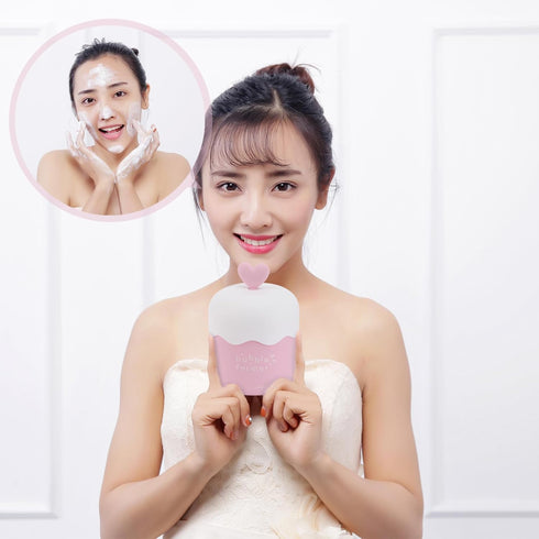 1pc Bubble Machine Manual Milk Frother Household Cleaner Tools for Face Tools for Skincare Bubble Skin Care Bubble Whipped Bottle Bubble Maker Bub...