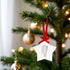 Star Baby's Print Christmas Ornament, White...