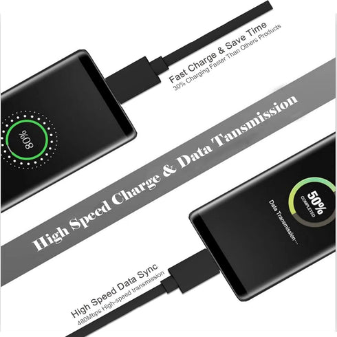 Micro USB Cable 10ft High Speed Data Transfer Fast Charging Android Phone Charger Cord for Kindle Fire Samsung Galaxy Note 5 4 S6 Edge J7 J7V J5 J...