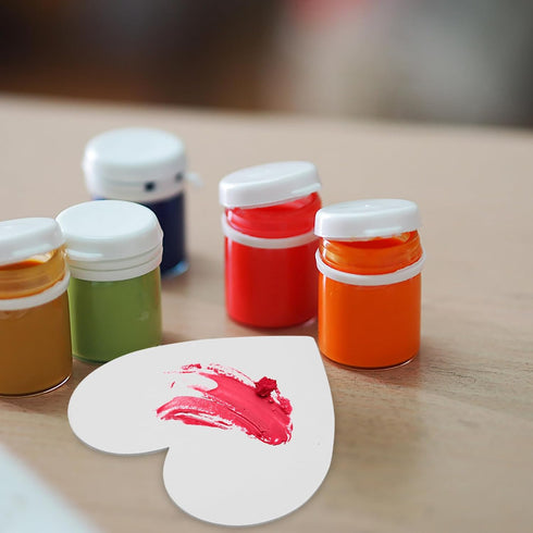 5pcs Heart Canvas Panels Artist Blank Canvas Art Canvas Multi Panel Canvas Boards Creative Blank Painting Panels Blank Artist Blank Canvas Frame f...