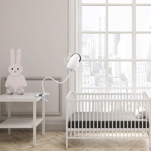 Baby Monitor Mount Flexible Clip Mount for iFamily 650/651,Kidsneed SM935C/SM935A,HUBOOK SM652,BUASLK SM660 and Other Baby Monitor with 1/4 Thread...