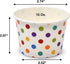 Gift Boutique 48 Count Colorful Polka Dot Treat Snack Cups 10oz Disposable Paper Cup Ice Cream Dessert Ices Bowls For Frozen Cupcakes Party Suppli...