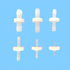 1/8" Barb Hose One Way Inline Check Valve Non Return Ozone Resistance PVDF Plastic One-Way Fuel Oil Water Gas Pump Air Check Valve?5pcs set...