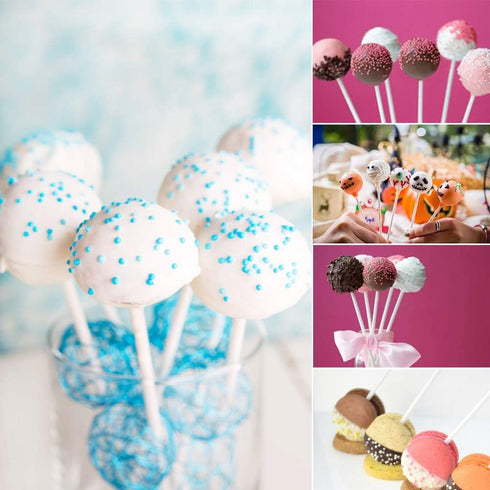 200 Count White Lollipop Sticks,6-Inch Paper Sticks Sucker Stick for Cake Pops,Cupcake Toppers,Candy Melt,Chocolate,Cookie,Dessert(Dia 3.5mm)...