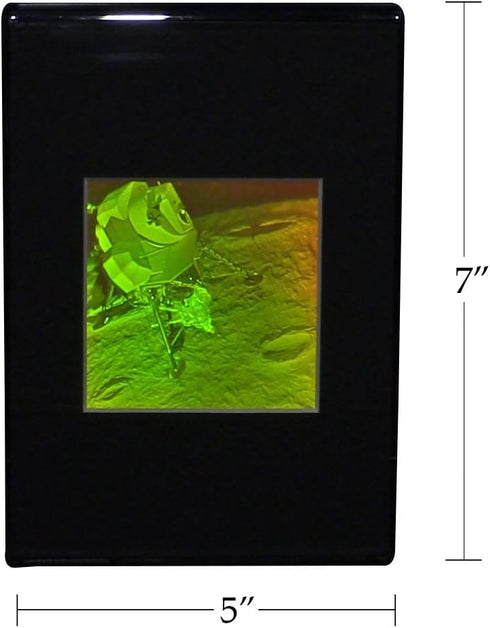 3D Lunar Lander Hologram DeskStand, Collectible Polaroid Photopolymer Film...
