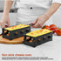 Cheese Raclette Set, Portable Candlelight Raclette Pan Foldable Non-Stick Rotaster Baking Tray Stove Set with Spatula Home Kitchen Grilling Tool...