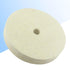 Luo ke 6'' x 1'' Wool Buffing Wheel - 1/2'' Arbor Compressed Felt Polishing Kits Wool Buffing Wheels for Bench Grinder/Table Grinder...