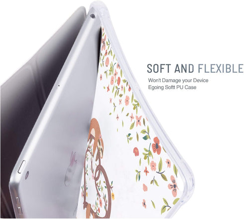 Egoing iPad Case 9.7 2018 2017 iPad Cover 9.7 inch iPad Air Case Soft TPU Leather Adjustable Viewing Folio Stand 9.7 inch iPad Air 2 Smart Cover w...