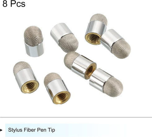 MECCANIXITY 8pcs 7mm Stylus Pen Fiber Fine Tips Universal Replacement High Precision for Stylus Pen Capacitive Touch Screen Devices...