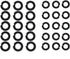 1/2" Impact Wrench Socket Retainer rings with O-Ring Fit Milwaukee Type Impact Wrenchs Tool Parts and Accessories,Impact Friction Ring,Square Driv...