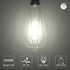 ORALUCE LED Edison Light Bulb 60 Watt Equivalent E26,Vintage Light Bulbs 6W 5000K Daylight White 700 Lumen, ST64 / ST21 Antique LED Filament for C...