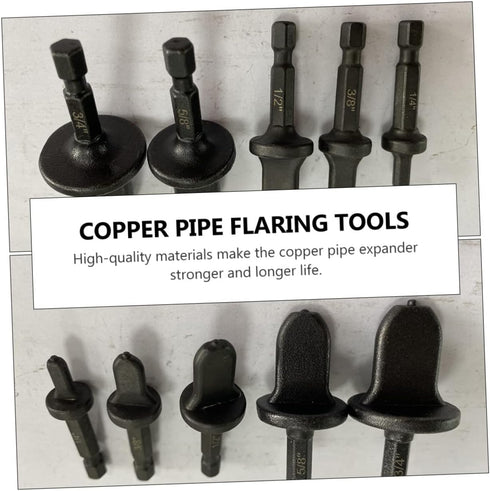 5pcs Copper Expander Black Hose Piping Kit Specialty Tools Air Conditioner Copper Tube Expander Swaging Tool Copper Expander Tool Manual Flaring T...