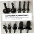 5pcs Copper Expander Black Hose Piping Kit Specialty Tools Air Conditioner Copper Tube Expander Swaging Tool Copper Expander Tool Manual Flaring T...