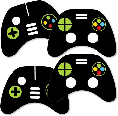 Big Dot of Happiness Game Zone - Game Controller Decorations DIY Pixel Video Game or Birthday Party Essentials - Set of 20...