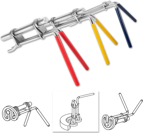 3 Pcs/Set Hydraulic Cylinder Piston Repair Seal Kit,Hydraulic Seal Installation Tools, U-Cup Rod Seal Installation Tool Kits Upgraded Seal Twistor...