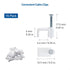 Cable Matters Cat6 Snagless Long Flat Ethernet Cable 50 ft in White with Nail-in Cable Clips...