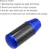 X AUTOHAUX Automatic Manual Gear Stick Shift Knob Transmission Gear Lever Stick Shifter Handle Carbon Fiber Pattern Blue...