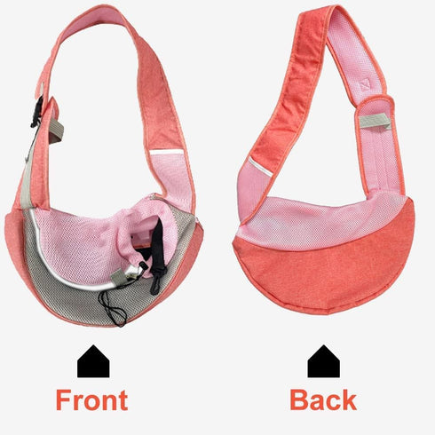 FEimaX Pet Dog Sling Carrier Puppy Pet Slings Bag for Small Dogs Cats Satchel Carriers Breathable Mesh Hand Free with Adjustable Strap Doggie Cros...