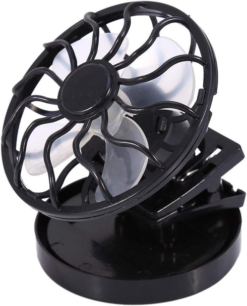 Solar fan, Electric Mini Clip-on Solar Fan Air Conditioner Cooling Cell Fan For Outdoor Home Travel Camping Hiking Cooling Ventilation...