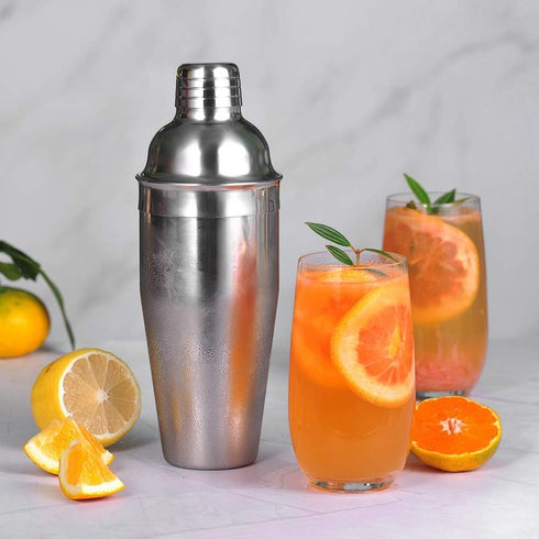 Bar Cocktail Shaker, 24 oz Martini Shaker Drink Mixer with Built-In Strainer for Bartending – Stainless Steel Bartender Shakers for Mixed Drinks M...