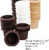 Cupcake Liners Baking Muffin Paper Baking Cups for Weddings, Birthdays, Baby Showers (Brown 30pcs)...