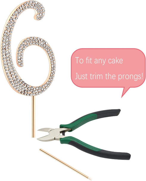 MAGJUCHE Gold 26" Crystal Cake Topper, Number 26 Rhinestones 26th Birthday Cake Topper, Men or Women Birthday or 26th Anniversary Party Decoration...