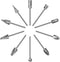 Carbide Burr Set compatible with dremel, HARDELL Double Cut Tungsten Carving Burr Bits, 1/8" shank 10PCS Rotary Tool Accessories for Woodworking, ...