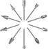 Carbide Burr Set compatible with dremel, HARDELL Double Cut Tungsten Carving Burr Bits, 1/8" shank 10PCS Rotary Tool Accessories for Woodworking, ...
