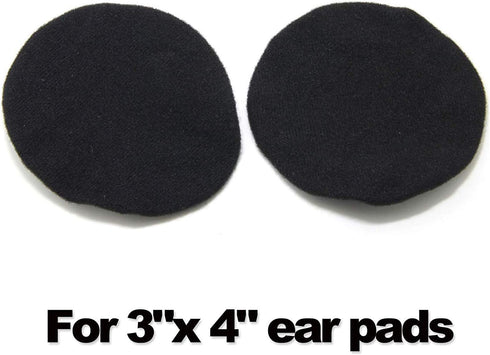 Headphone Covers, Ancable 2-Pairs Washable Flex Headset Earpad Cloth Cover for Gym, Training, Aviation, Racing, Gaming, etc More Over The Ear Head...