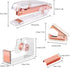 Owfeel Desk Accessory Kits Rose Gold 4pcs Acrylic Stapler & Tape Dispenser Set, Tape & Stapler Desk Set Rose Gold As The Halloween Chirismas Thank...