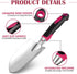Garden Shovel - NEWGF Heavy-Duty Manganese Steel Super Garden Hand Trowels-Dig, Shovel and Plant -Black/Red...