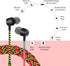 URIZONS Colorful Pretty in-Ear Earbuds Headphones - 3.5mm with Microphone for iPhone iPad iPod Mac Laptop Tablets Android Smartphones Fabric Braid...