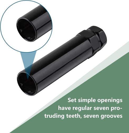 Pack-1 Car Lug Nut Key Replace Sleeve Replacement, Waterproof Anti-Theft Metal Vehicle Screw Socket, Universal Durable Automotive Nut Key Accessor...