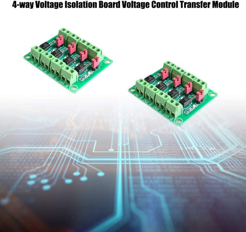 Comimark PC817 4-Channel Voltage Converter Module Optocoupler Isolation Driving Module (2 Pcs)...
