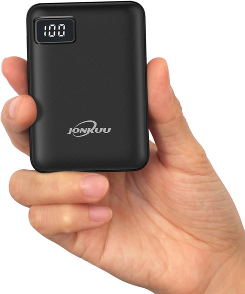 Small Power Bank 10000mAh Battery Packs for Heated Vest/Jacket 5V/2.4A Quick Charge USB C in & Out Portable Charger for iPhone 16 15 14 Android iP...