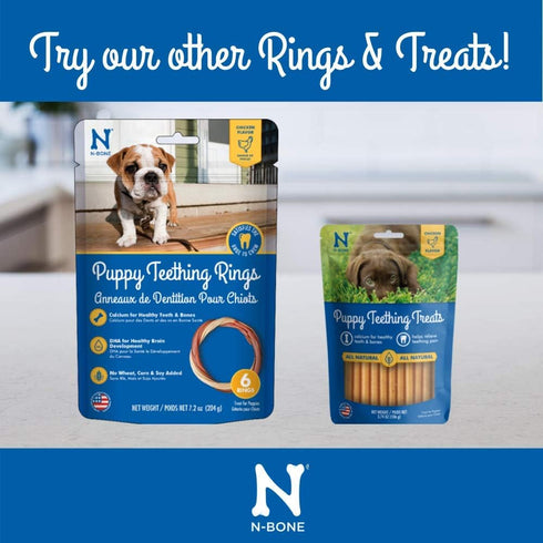 N-Bone Puppy Teething Ring Pumpkin Flavor 7.2 Oz/(6 Count)...