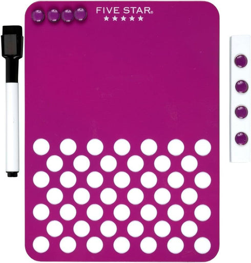 Five Star Locker Accessories, Locker Dry Erase Board + Locker Push Pin Board, Magnetic, 6" x 8", Purple (73545)...